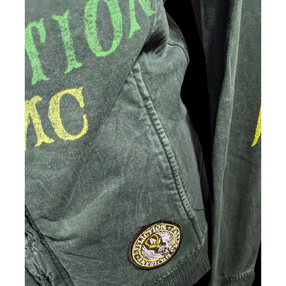 Affliction Gothic American Customs Motor Club Green Jacket - Picture 5 of 13